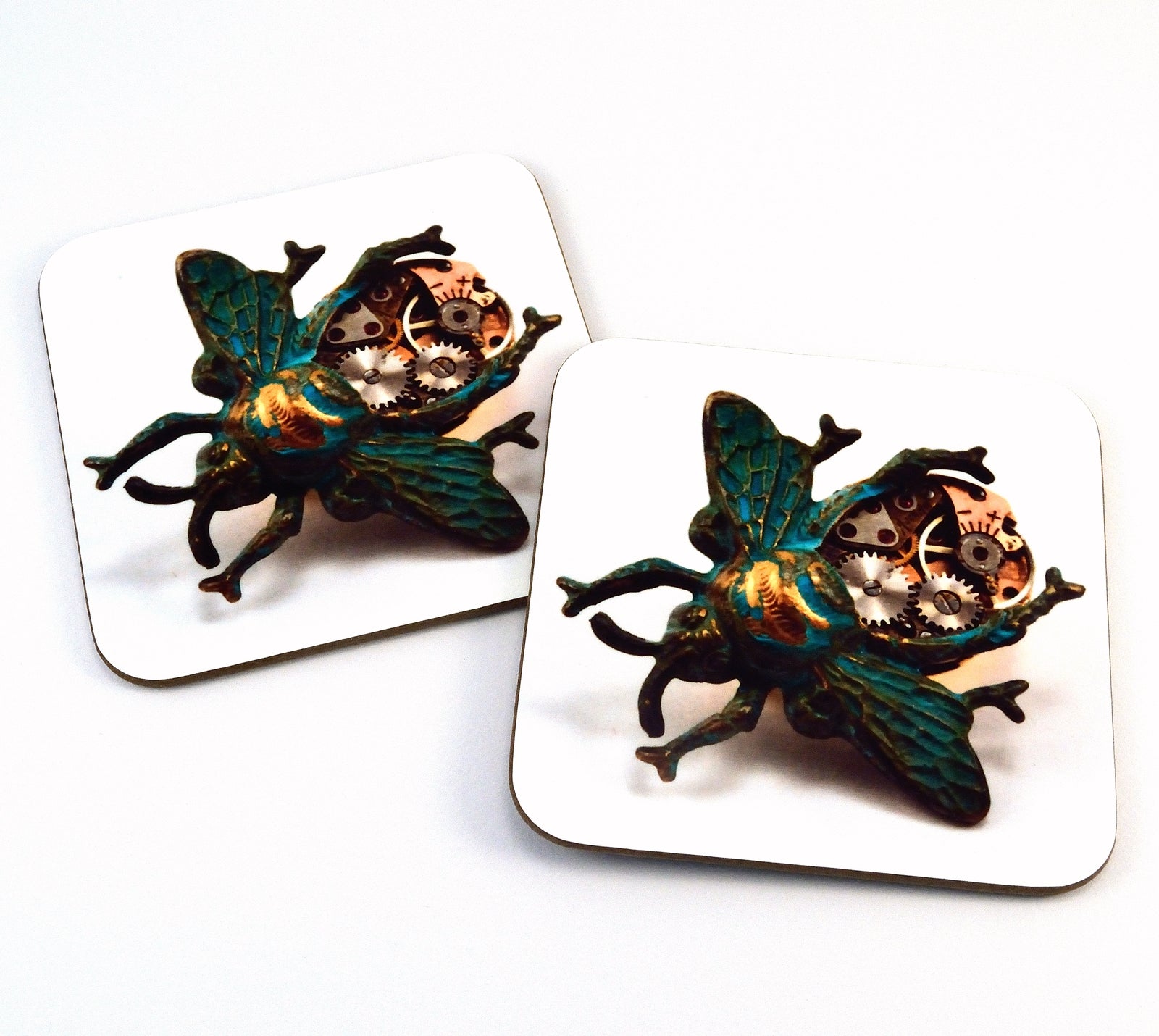 Bee Coasters, Steampunk Style